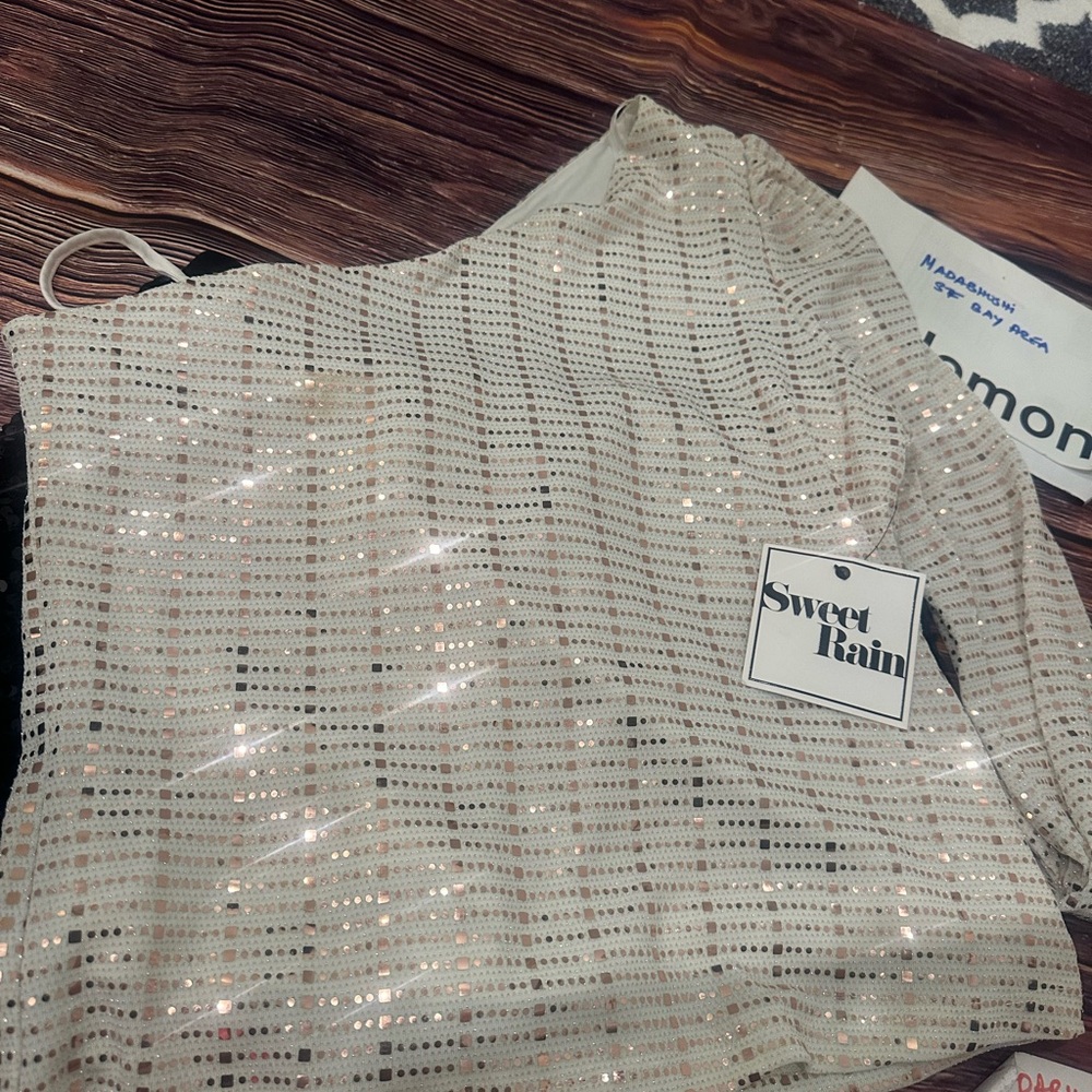 Sweet Rain Sequin Top and Shorts.